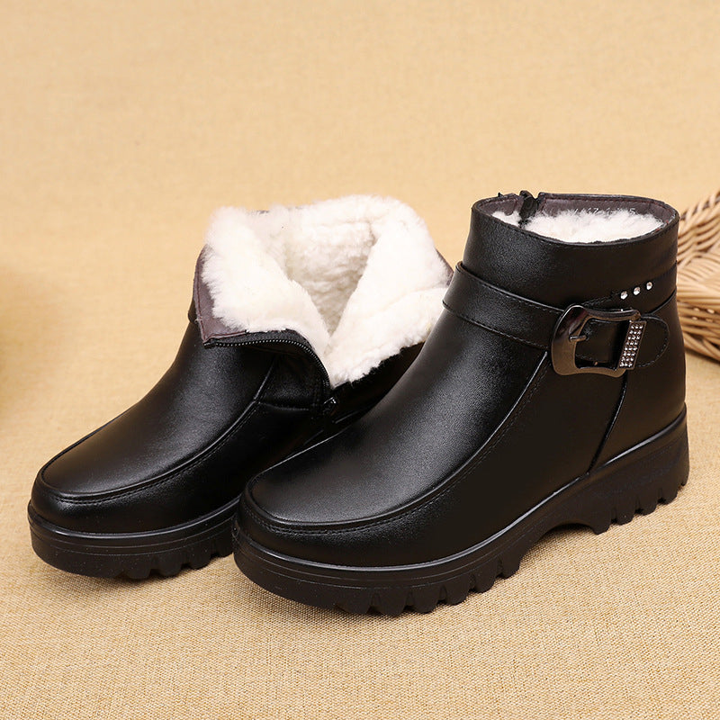 Bota Feminina De Couro Olivia