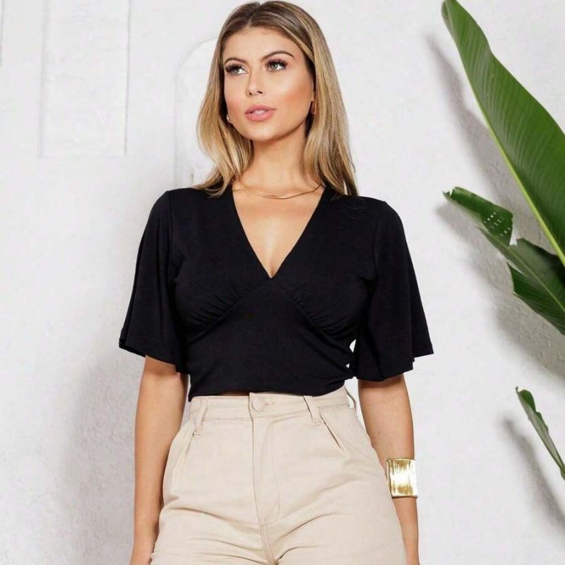 Blusa-Feminina-Social-Cropped-Decote-V-Manga-Ampla-Fashion-Iris_2