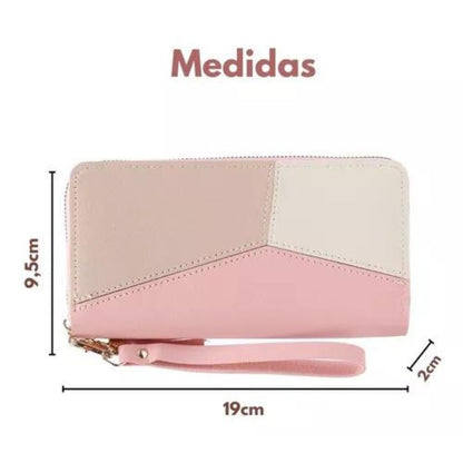 Carteira-Feminina-Rosa-Grande-Porta-Cartão 