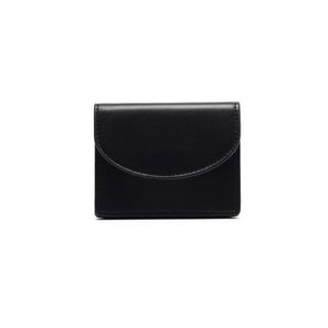 Carteira Feminina Pequena De Couro Preta