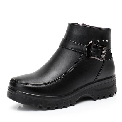 Bota Feminina De Couro Olivia