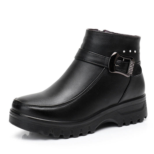 Bota Feminina De Couro Olivia